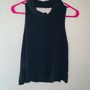 Free people turtleneck sleeveless blouse